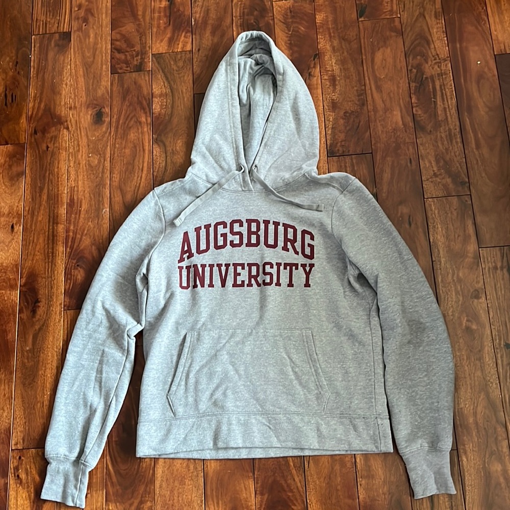 Augsburg University Hooded Sweatshirt - Grey, Small